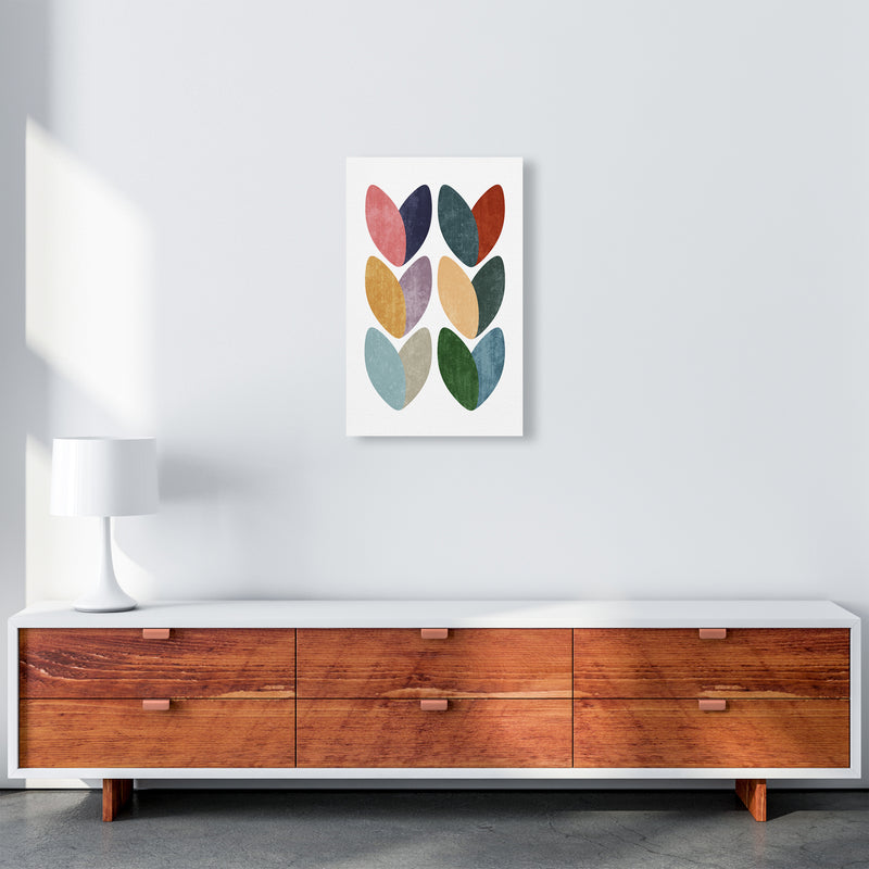 Scandinavian Hearts Wall Art Print C A3 Canvas