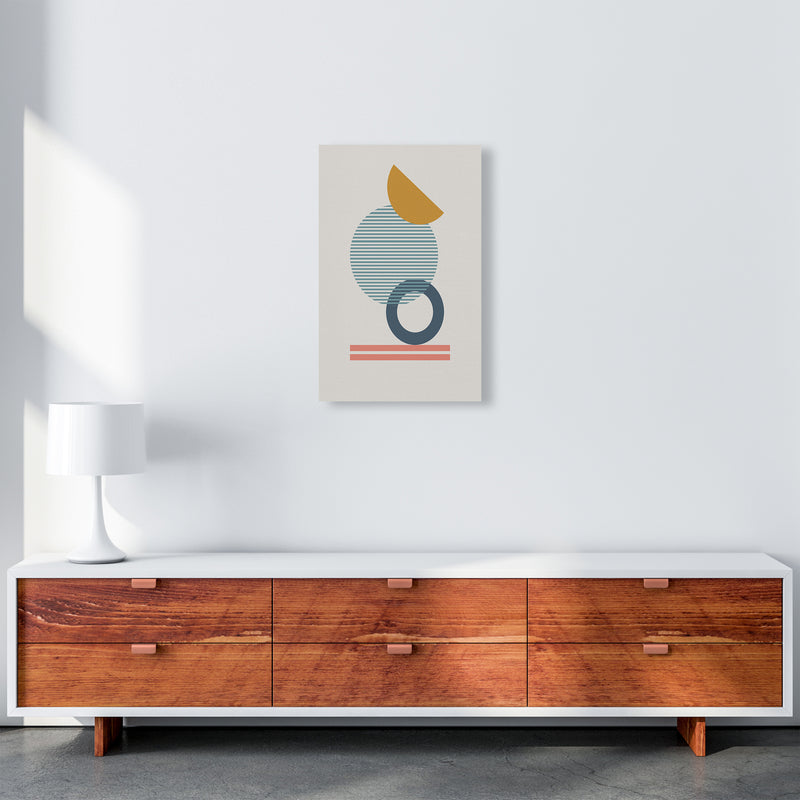 Mid Century Modern Prints on Grey E A3 Canvas