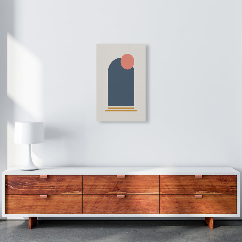 Mid Century Modern Prints on Grey F A3 Canvas