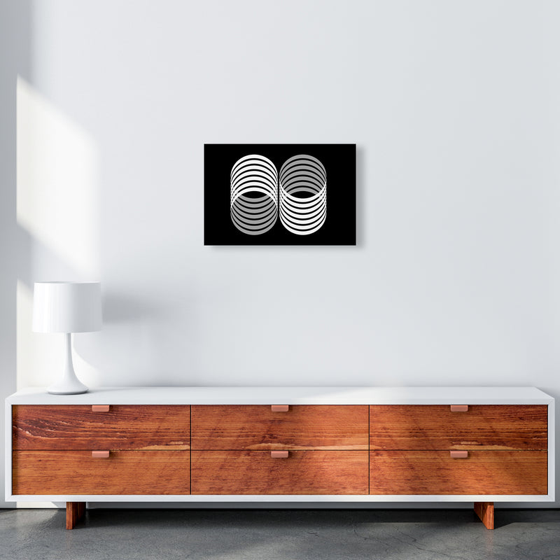 Abstract Modern Shapes Landscape Original A3 Canvas