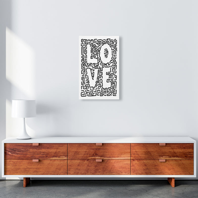 Doodle LOVE Print Original A3 Canvas