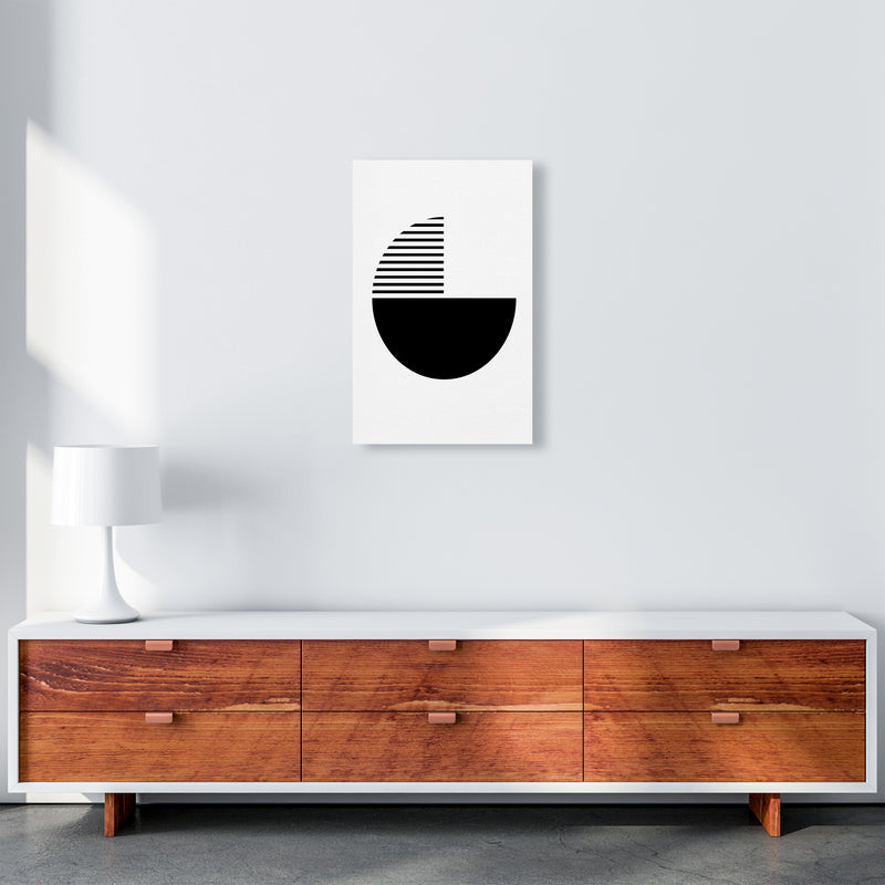 Mid Century Black Original A3 Canvas