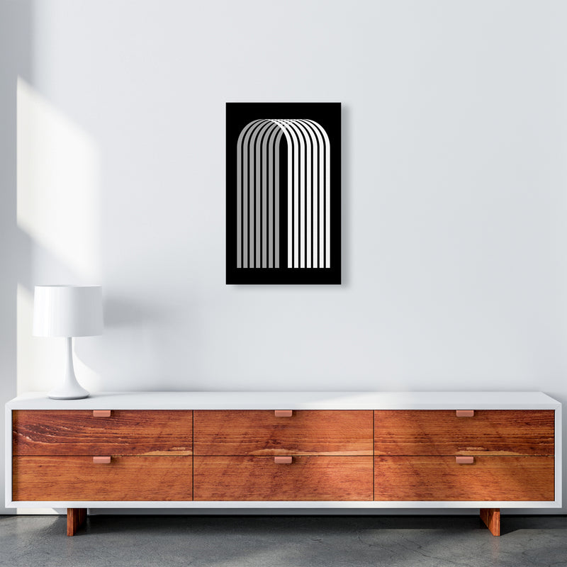 Modern BW Geometric Original A3 Canvas