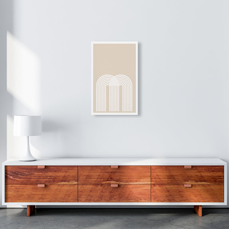 Art Deco Neutral Original A3 Canvas