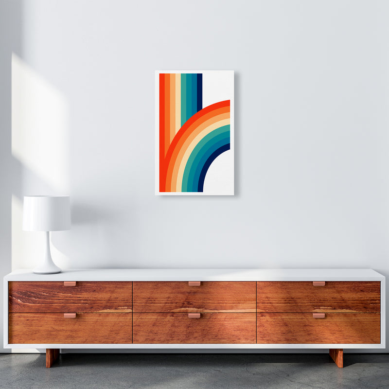 Rainbow Curve One Original A3 Canvas