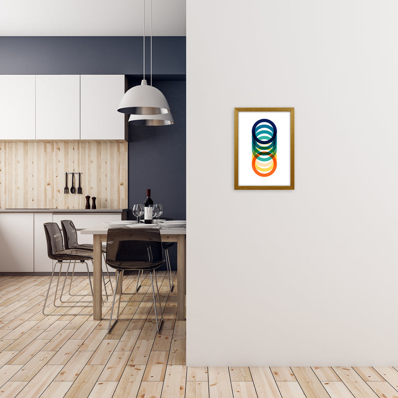 Mid Century Rings Original A3 Print Only