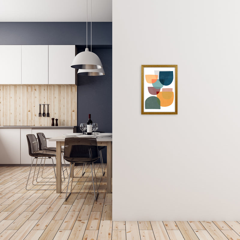 Mid Century Modern Colour A A3 Print Only