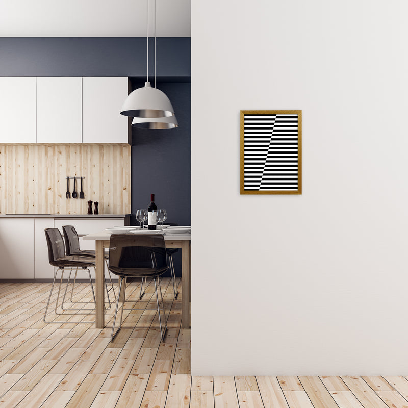 Black and White Stripe ALT A3 Print Only