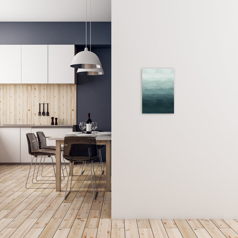 Blue Gradiant Painting Original A3 Black Frame