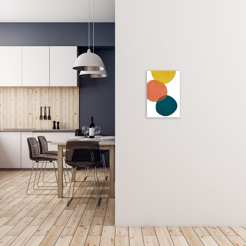 Yellow Red Blue Abstract Original A3 Black Frame