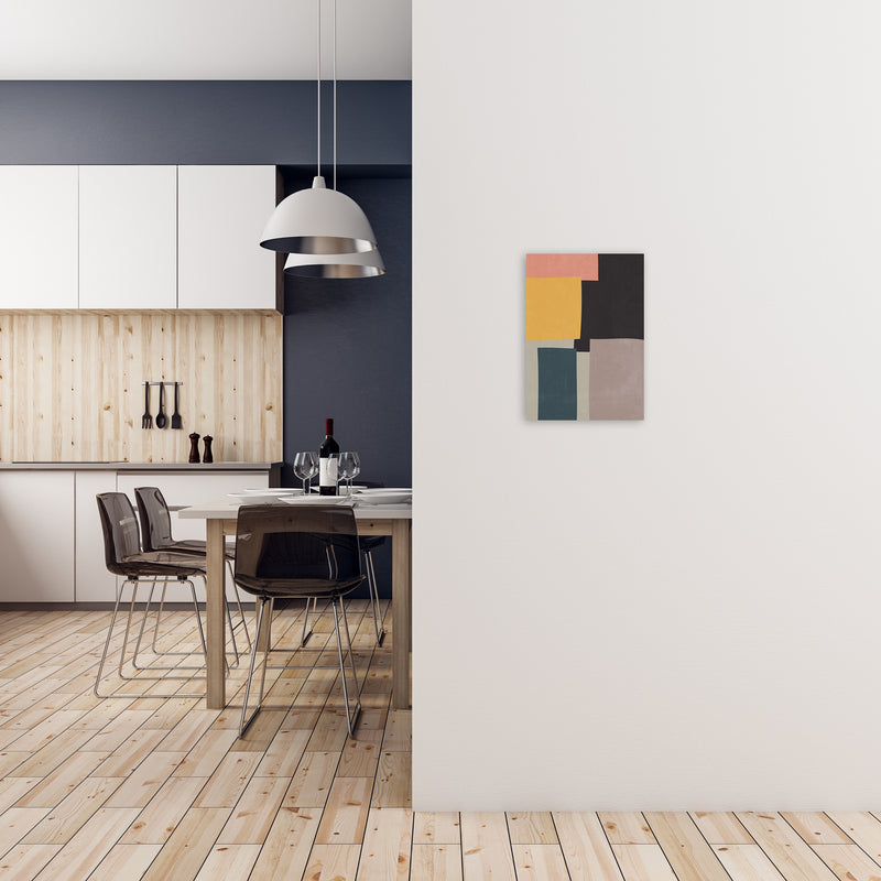 Colour Block Art Print A A3 Black Frame