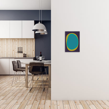 Colourful Bright Abstract Wall Art Print A A3 Black Frame