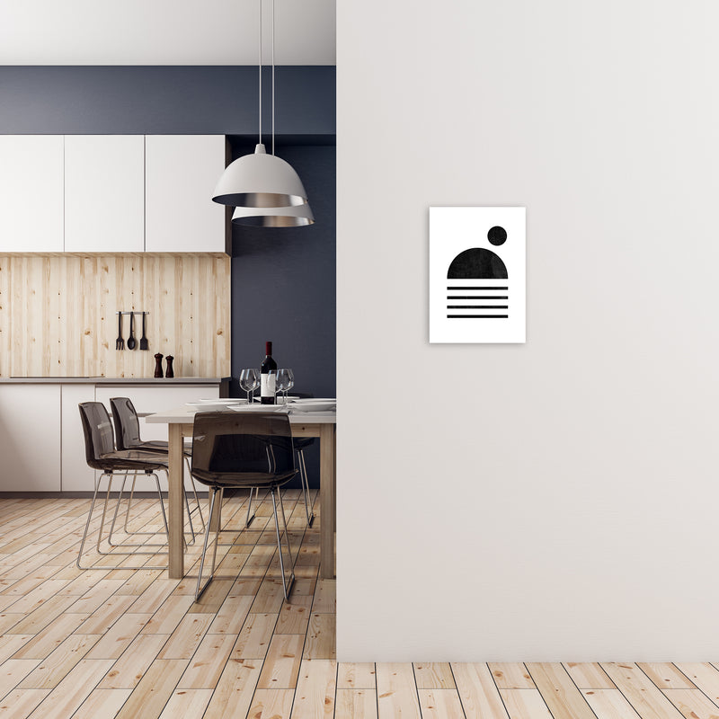 Mid Century with Black Dot A3 Black Frame