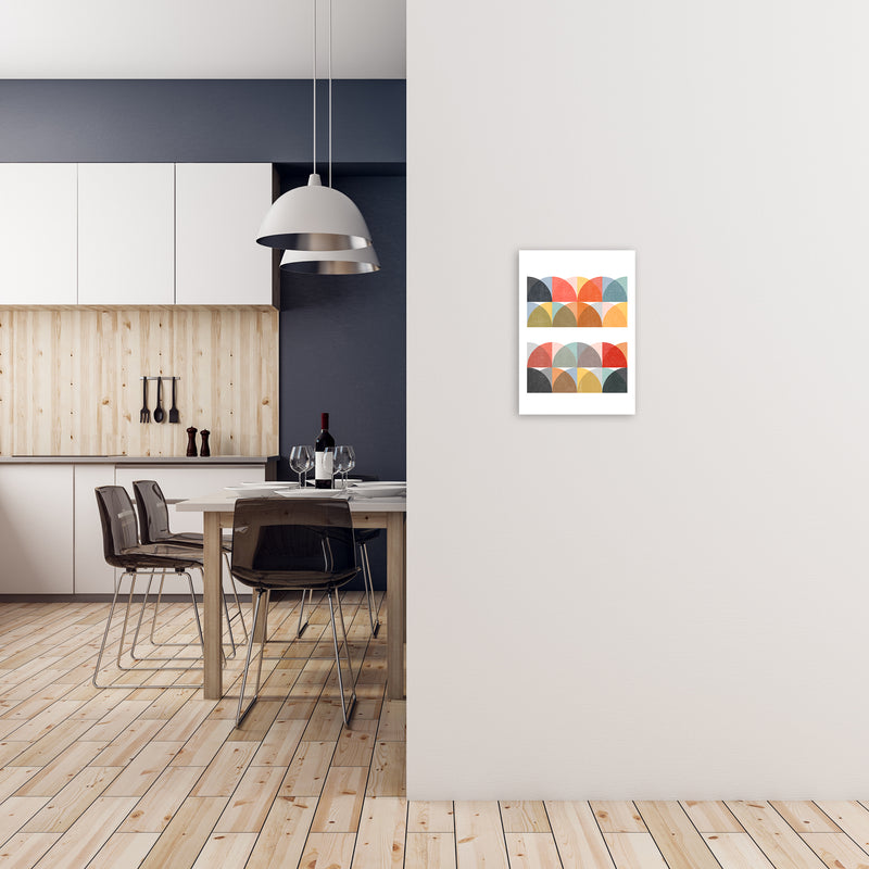Scandinavian Colorful Geo Original2 A3 Black Frame