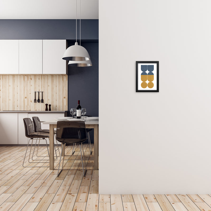 Abstract Art B Modern Contemporary Art Print by Print Punk Studio A4 White Frame