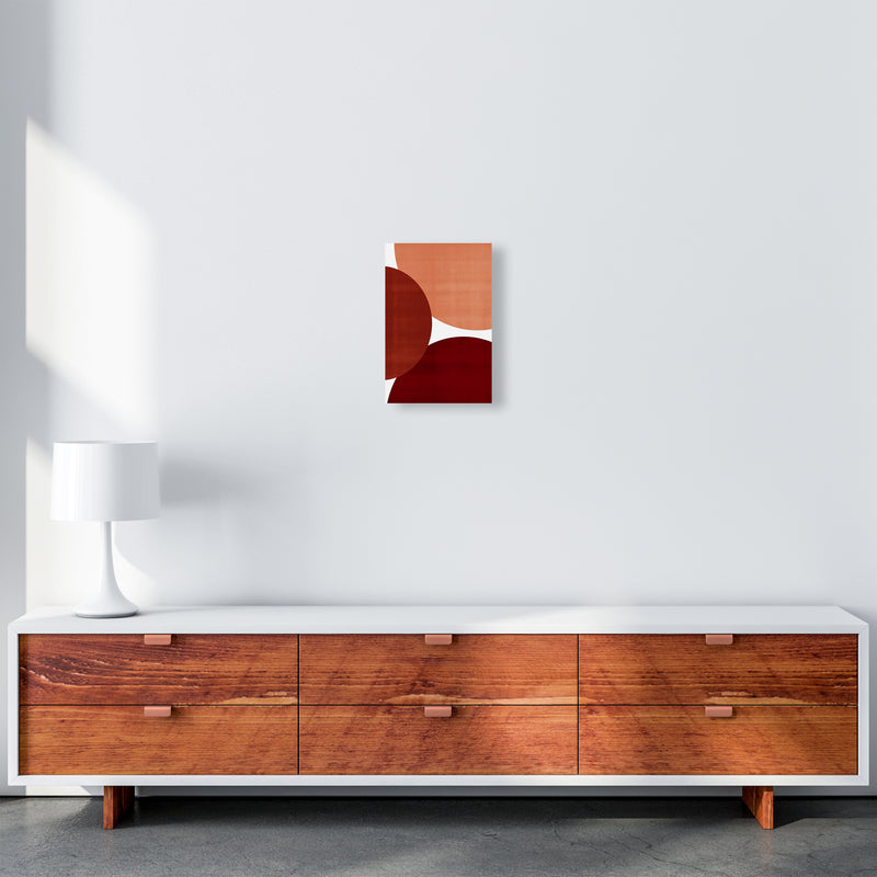 Abstract Art Reds Original Modern Contemporary Art Print by Print Punk Studio A4 Canvas