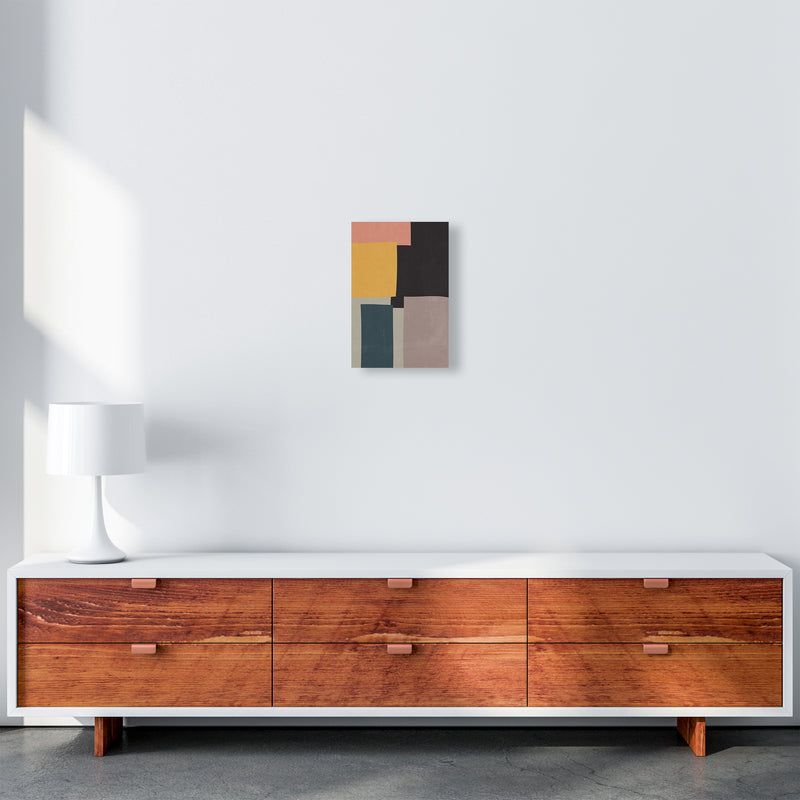 Abstract Block Art Original A4 Canvas