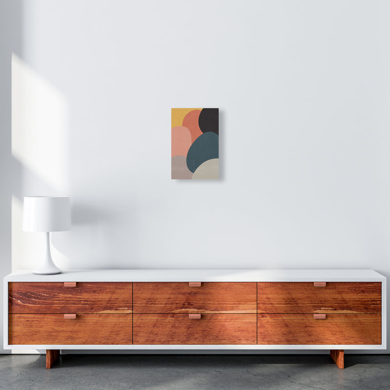 Colorful Abstract Shapes Original A4 Canvas
