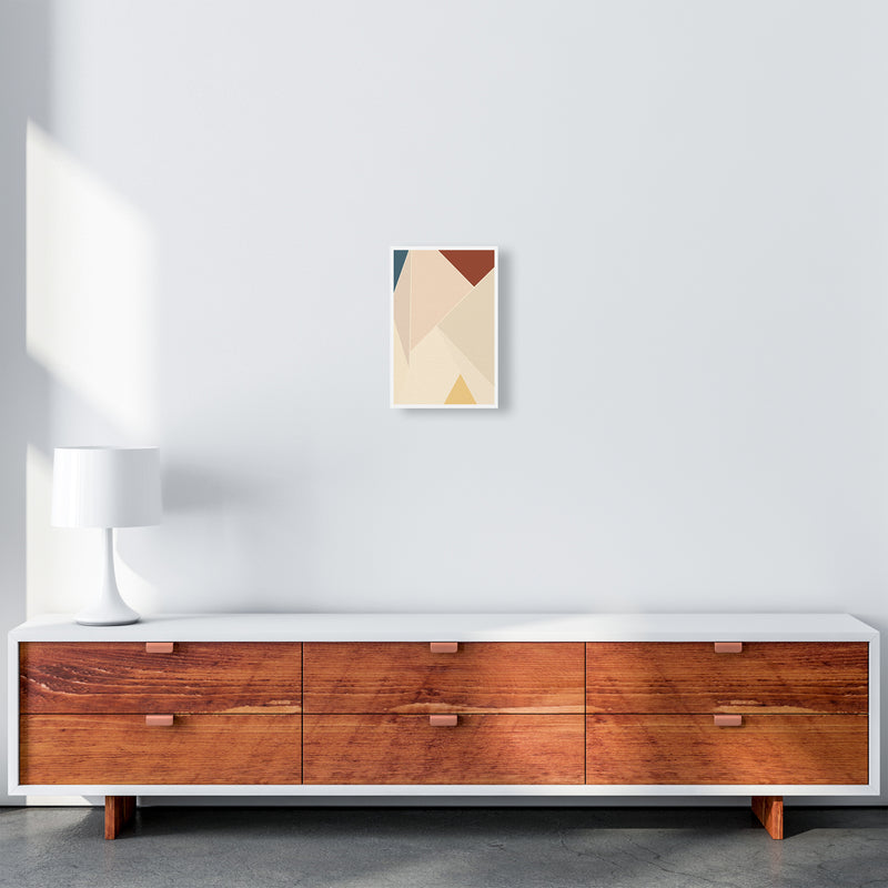 Colour Block Mid Century Art Print A A4 Canvas