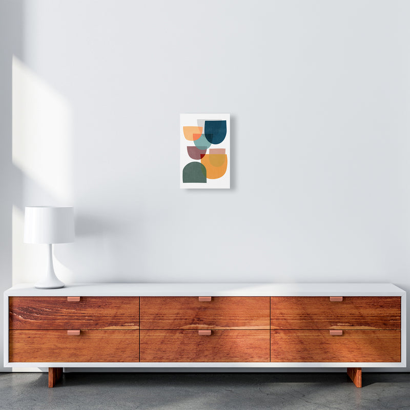 Mid Century Modern Colour A A4 Canvas