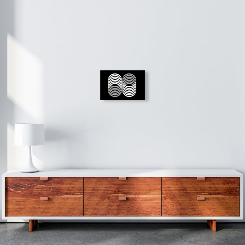 Abstract Modern Shapes Landscape Original A4 Canvas