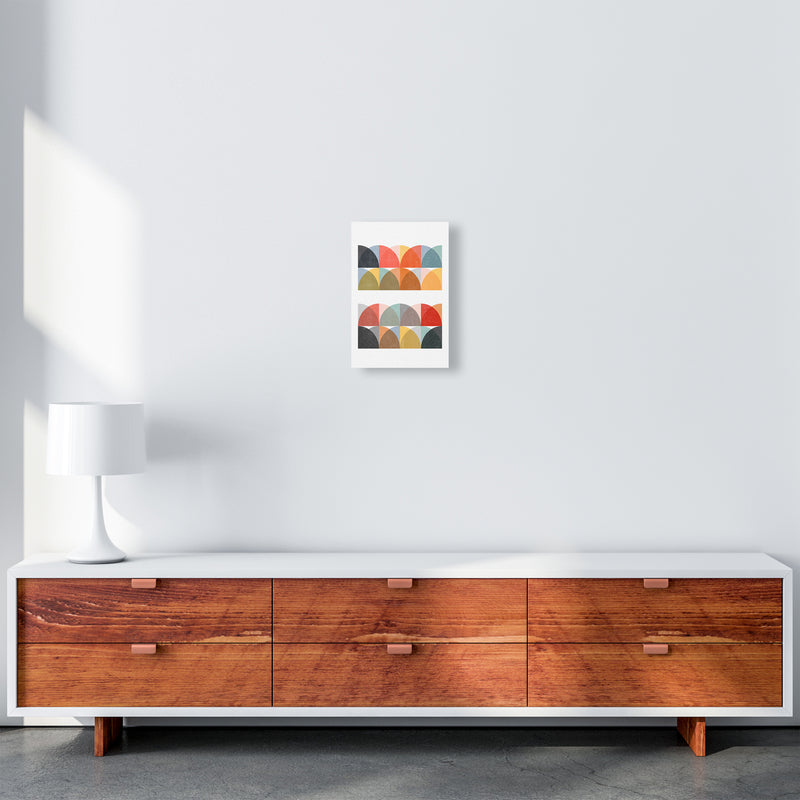 Scandinavian Colorful Geo Original2 A4 Canvas