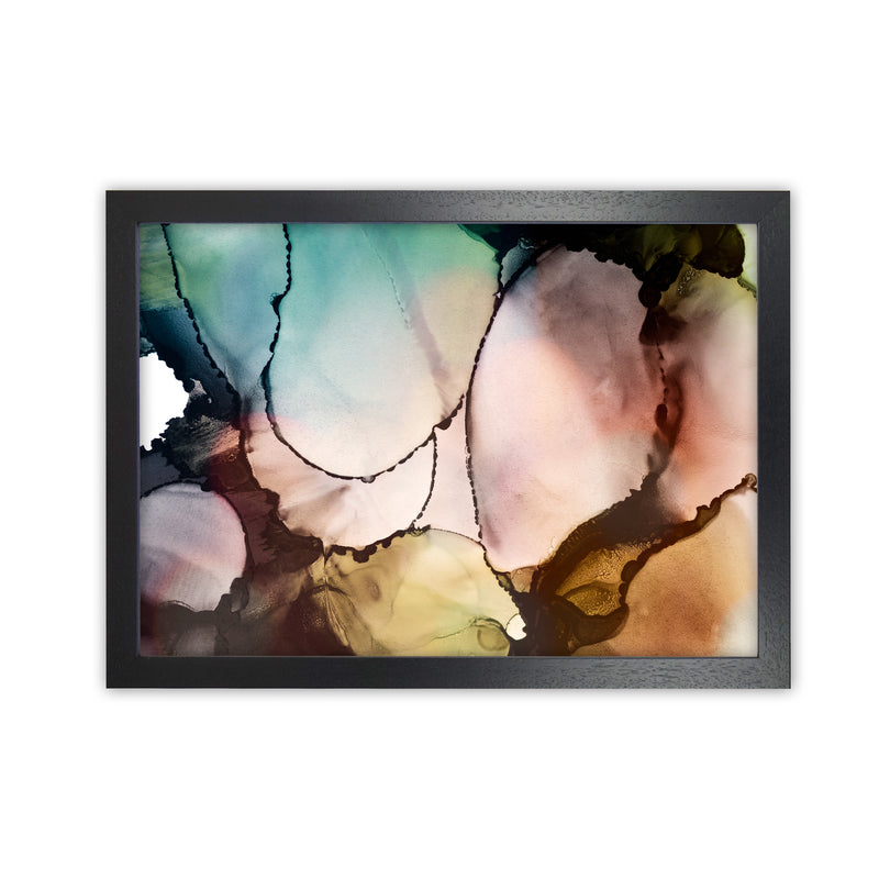 Watercolor Multicolor Original Black Grain