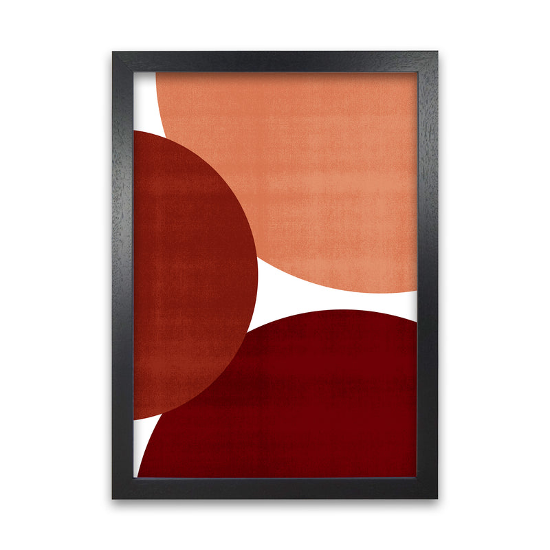 Abstract Art Reds Original Modern Contemporary Art Print by Print Punk Studio Black Grain