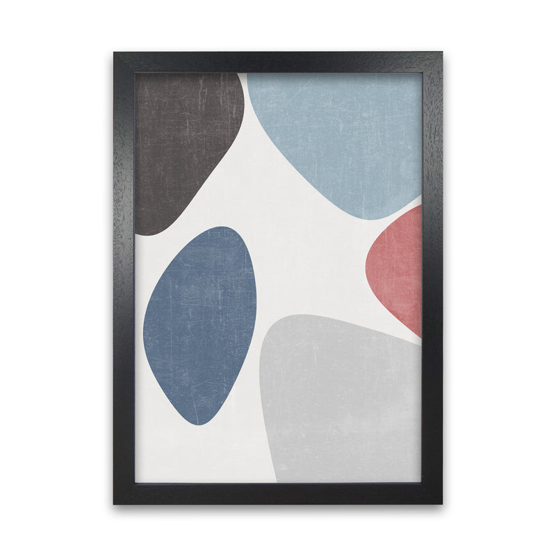 Blues Abstract Wall Art Original Black Grain