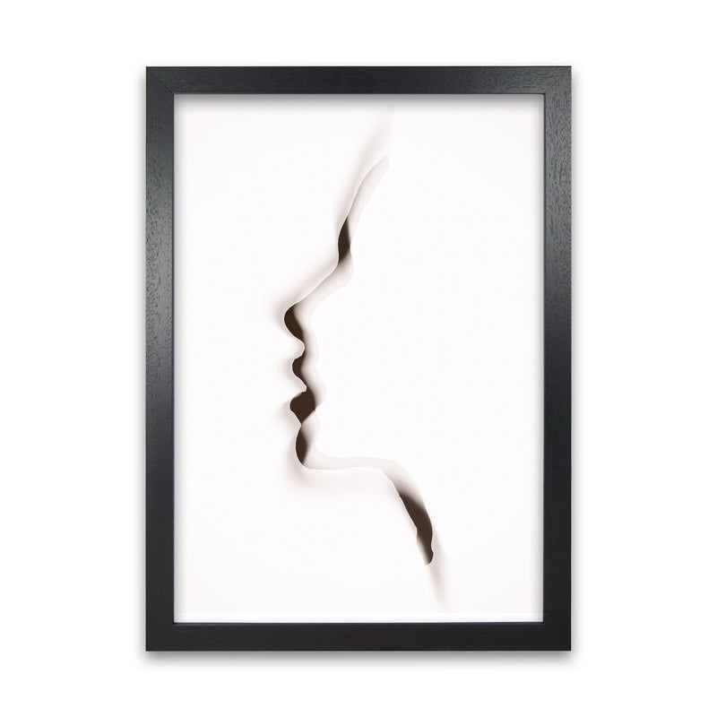 Female Profile Original Black Grain