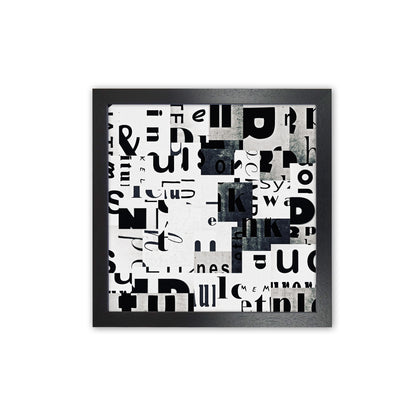 Black and White Typography Pair A Original Black Grain