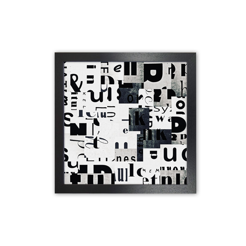 Black and White Typography Pair A Original Black Grain