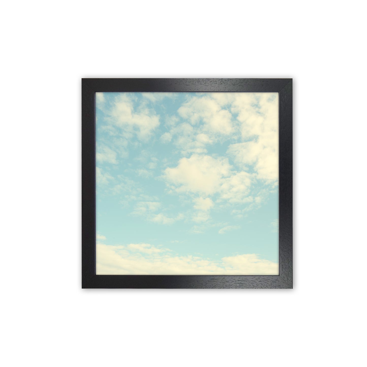 Square Cloud Art Print B Black Grain