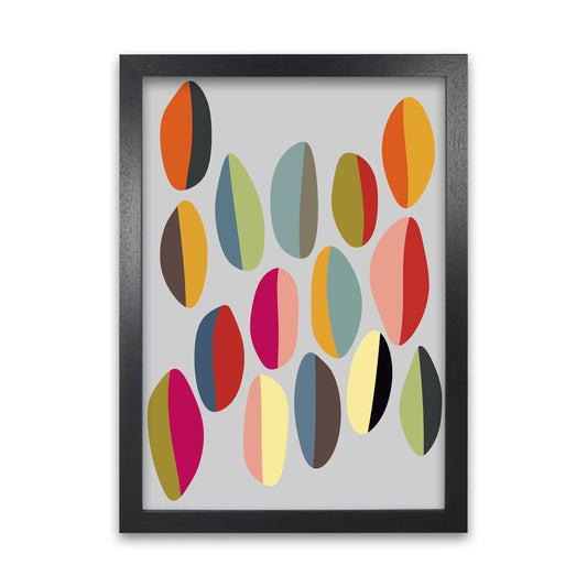 Mid Century Half Pebbles Pair Two B Black Grain