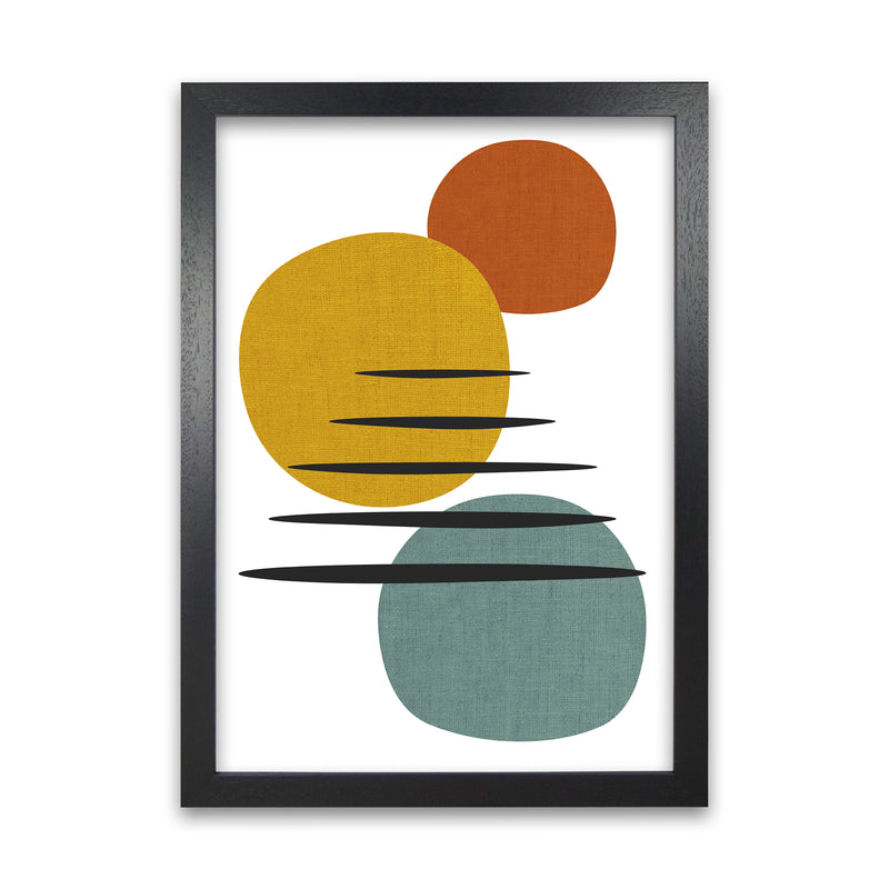 Mid Century Set of 2 A Original Black Grain