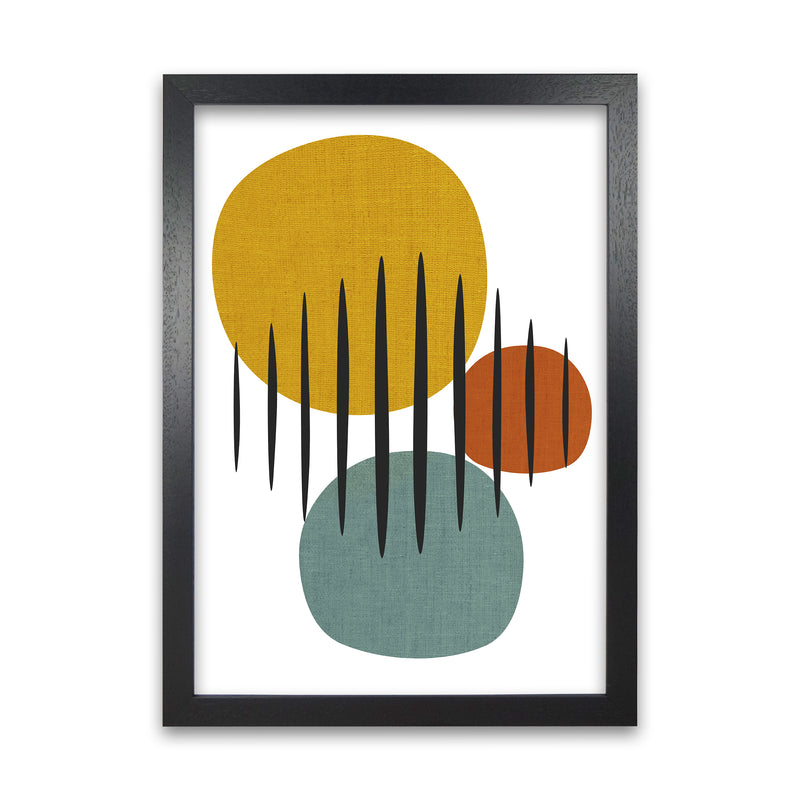 Mid Century Set of 2 B Original Black Grain