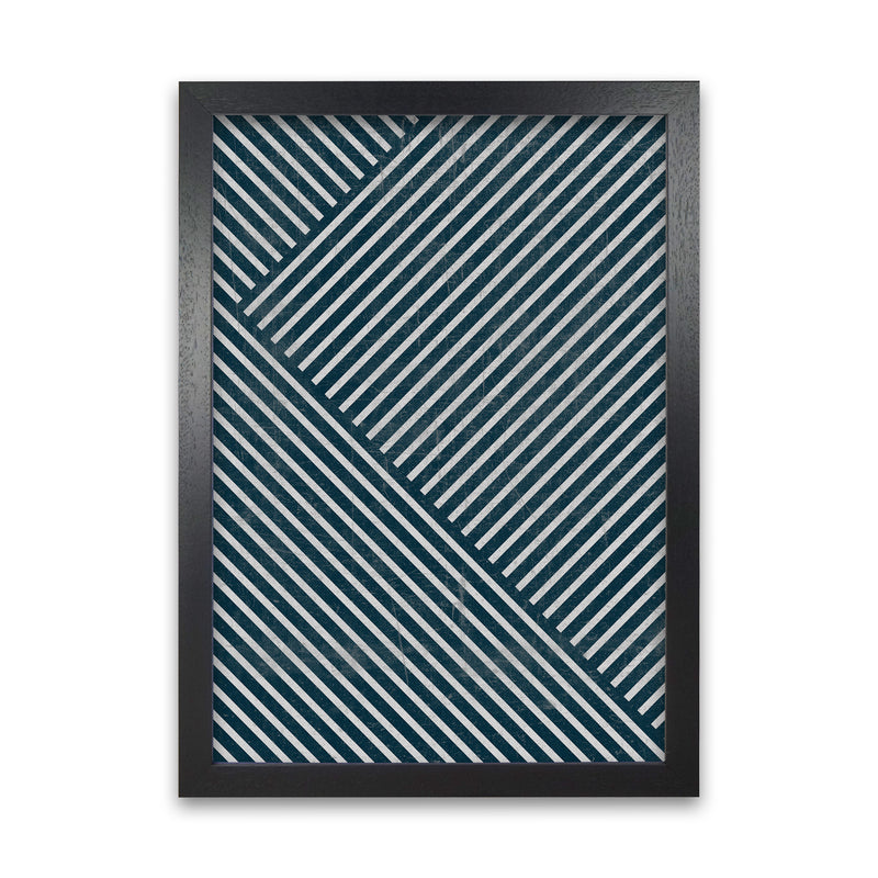 Navy Blue Set of 2 Abstract A Black Grain
