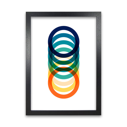 Mid Century Rings A Black Grain