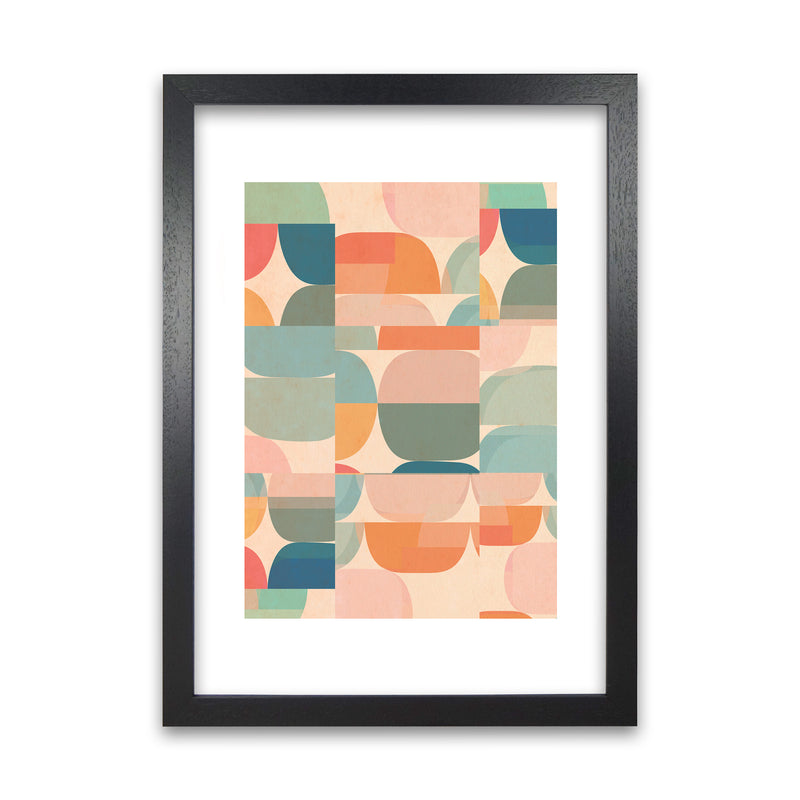 Abstract Prints Pastel A Black Grain