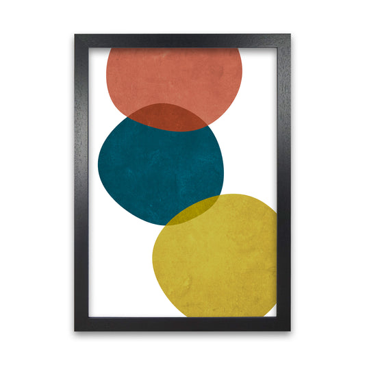 Abstract Shapes Prints A Black Grain