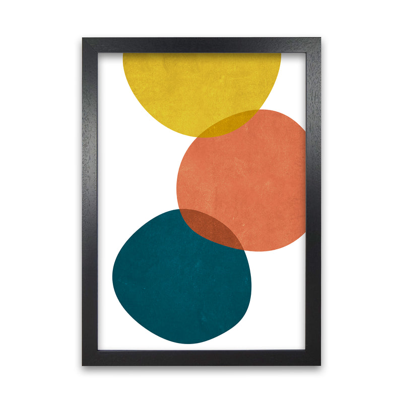 Abstract Shapes Prints B Black Grain