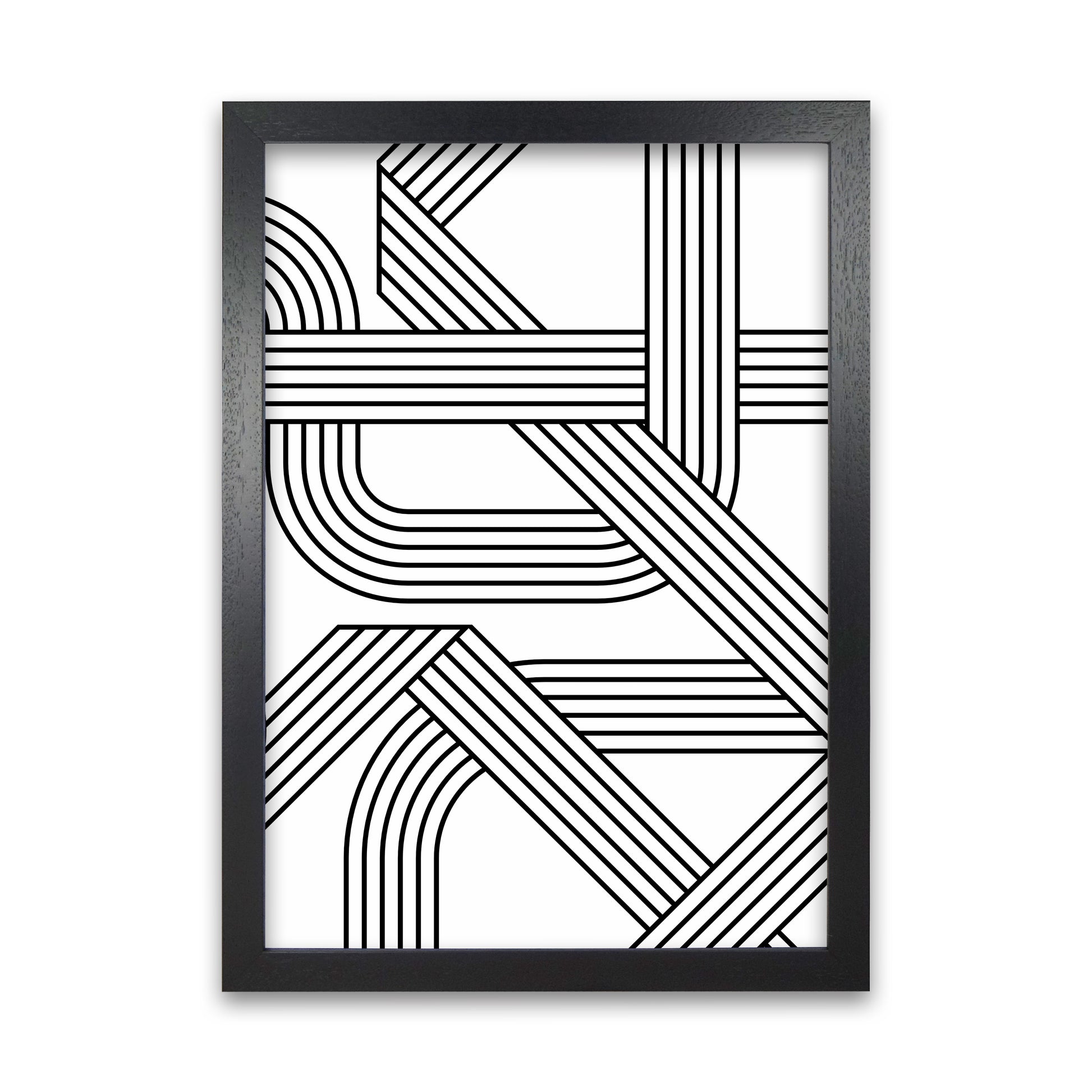 Black and White Geometric Patterns B Black Grain