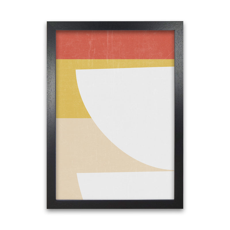 Colourful Mid Century Modern Print B Black Grain