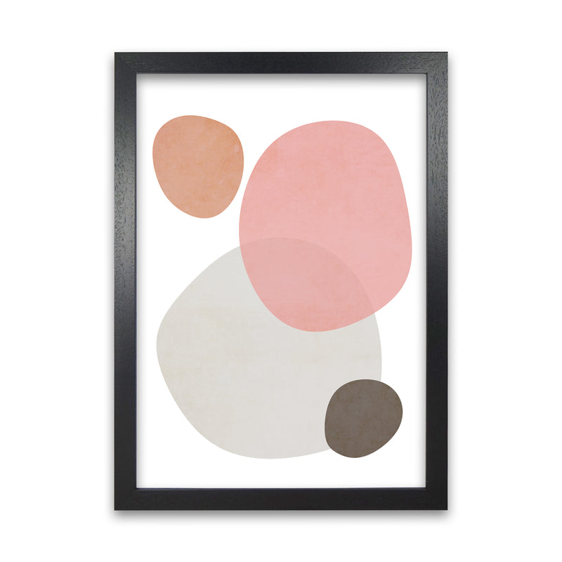 Pink and Grey Nursery Wall Art Print A Black Grain
