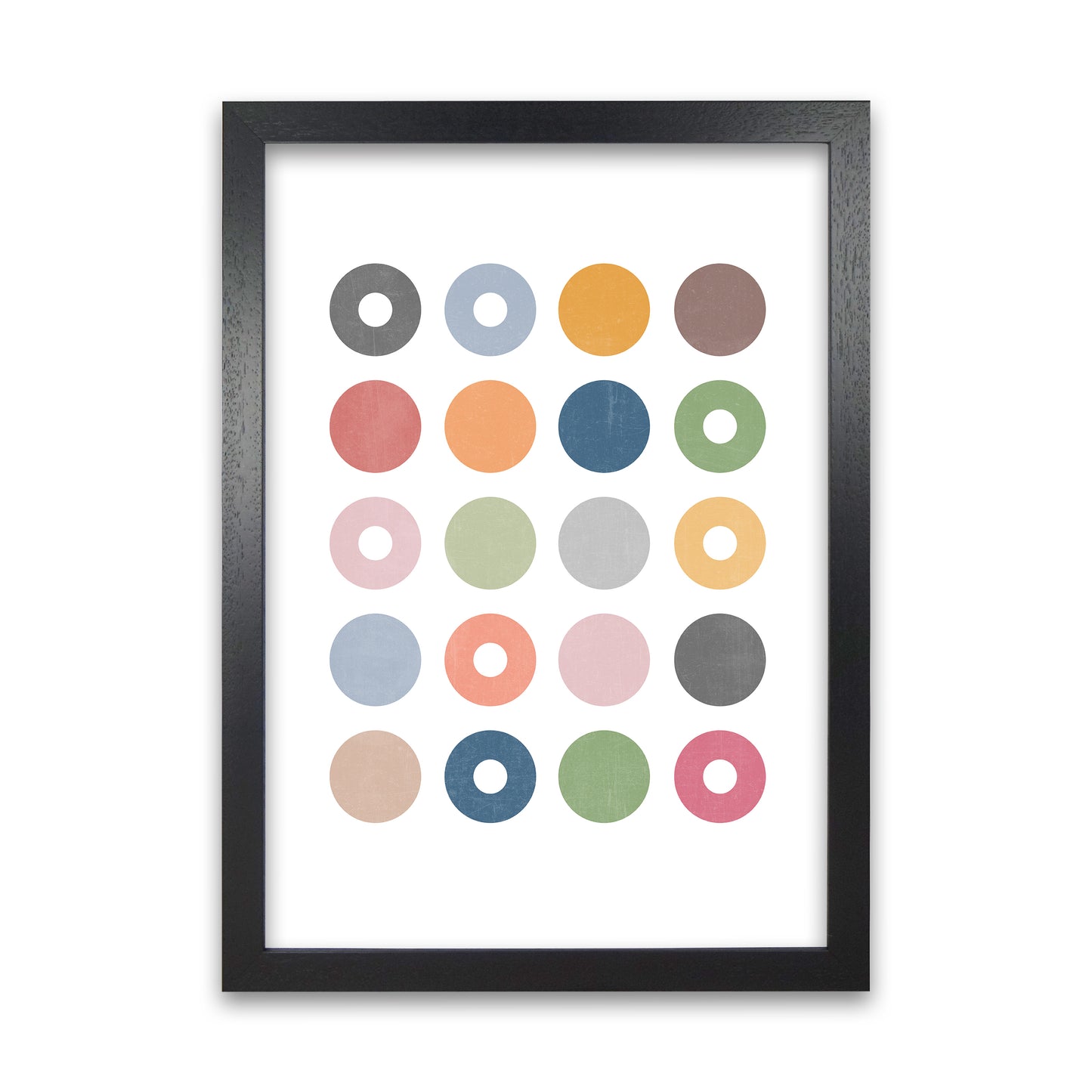 Scandinavian Art Print B Black Grain