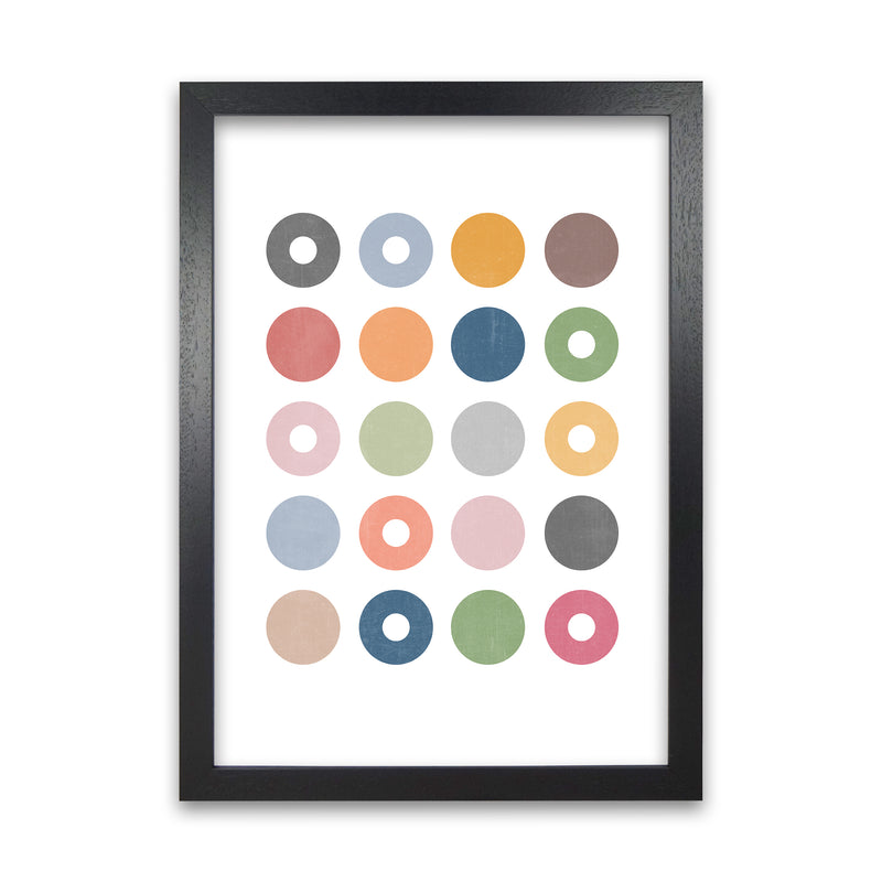 Scandinavian Art Print B Black Grain