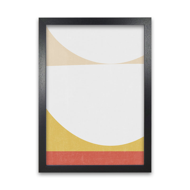 Shapes Colour Abstract B Original Black Grain