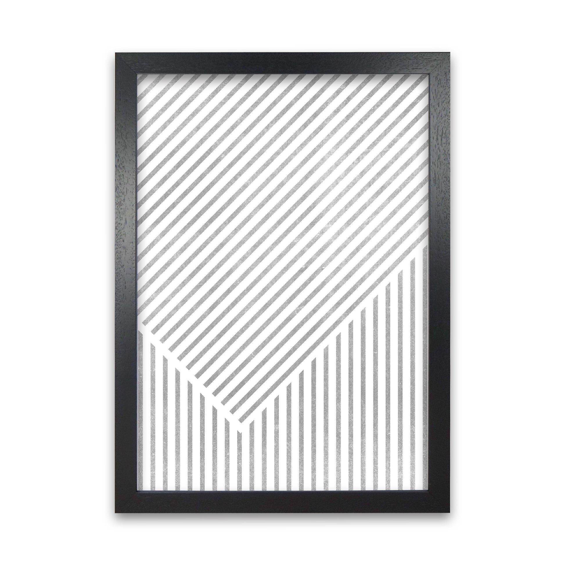 Mid Century Texture Lines A Black Grain