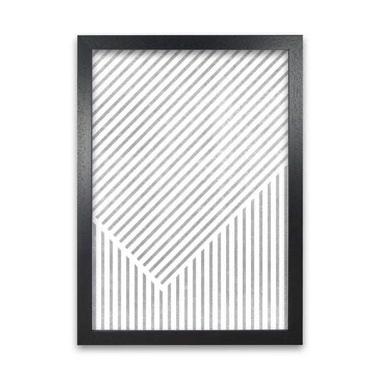 Mid Century Texture Lines A Black Grain
