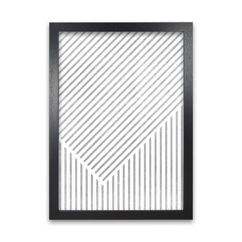 Mid Century Texture Lines A Black Grain